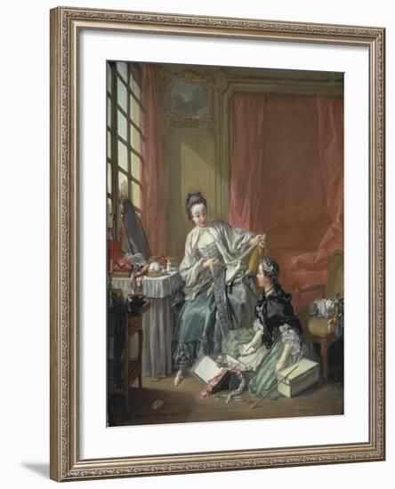 The Milliner, 1746-Francois Boucher-Framed Giclee Print