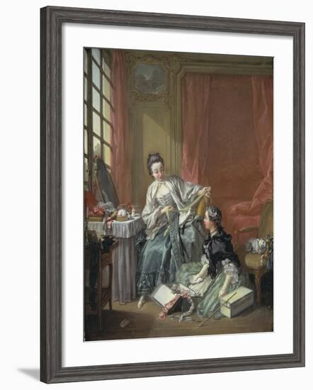 The Milliner, 1746-Francois Boucher-Framed Giclee Print