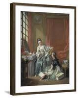 The Milliner, 1746-Francois Boucher-Framed Giclee Print