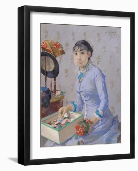 The Milliner, C.1877-Eva Gonzales-Framed Giclee Print