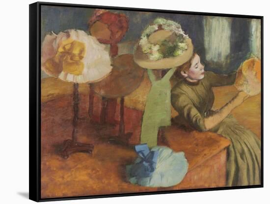 The Millinery Shop, 1879/86-Edgar Degas-Framed Stretched Canvas