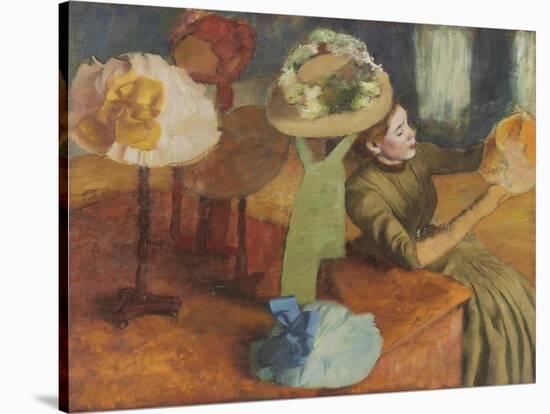 The Millinery Shop, 1879/86-Edgar Degas-Stretched Canvas