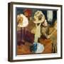 The Millinery Shop, 1879/86-Edgar Degas-Framed Art Print