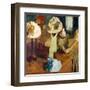 The Millinery Shop, 1879/86-Edgar Degas-Framed Art Print