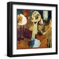 The Millinery Shop, 1879/86-Edgar Degas-Framed Art Print