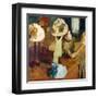 The Millinery Shop, 1879/86-Edgar Degas-Framed Art Print