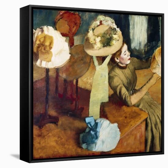 The Millinery Shop, 1879/86-Edgar Degas-Framed Stretched Canvas