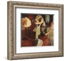 The Millinery Shop-Edgar Degas-Framed Premium Edition