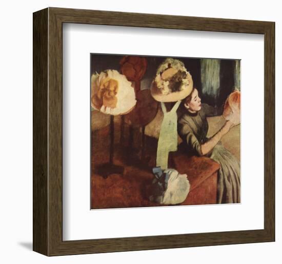 The Millinery Shop-Edgar Degas-Framed Premium Edition