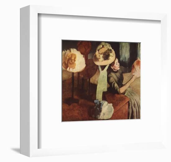 The Millinery Shop-Edgar Degas-Framed Premium Edition