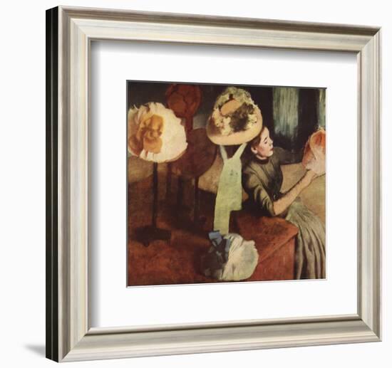 The Millinery Shop-Edgar Degas-Framed Premium Edition