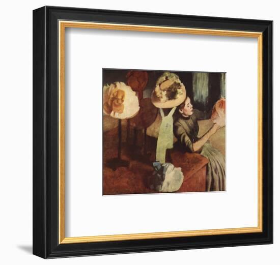 The Millinery Shop-Edgar Degas-Framed Premium Edition