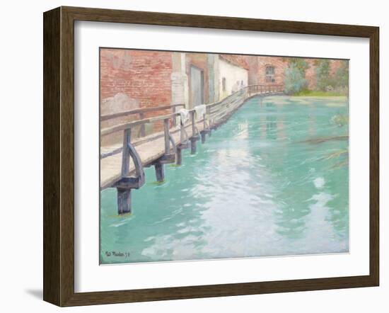 The Mills at Montreuil-Sur-Mer, Normandy, 1891-Fritz Thaulow-Framed Giclee Print