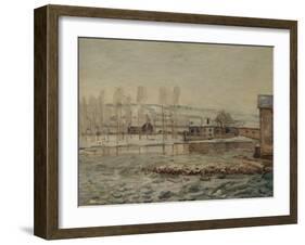 The Mills at Moret, 1890-Alfred Sisley-Framed Giclee Print