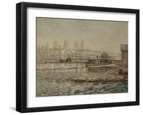 The Mills at Moret, 1890-Alfred Sisley-Framed Giclee Print