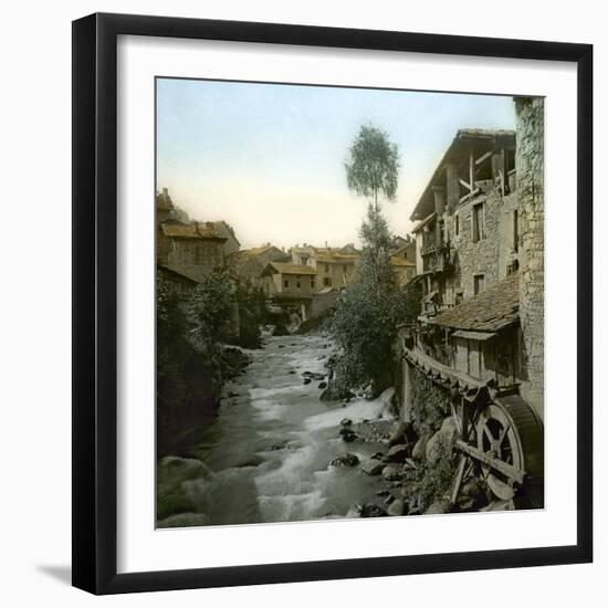 The Mills of Breda, Allevard-Les-Bains (Isère, France), around 1900-Leon, Levy et Fils-Framed Photographic Print