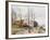 The Mills of Moret, with Rising Sun-Alfred Sisley-Framed Giclee Print