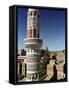 The Minaret of a 15th Century Mosque Rises Above a San'a, Yemen Neighborhood-null-Framed Stretched Canvas