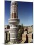 The Minaret of a 15th Century Mosque Rises Above a San'a, Yemen Neighborhood-null-Mounted Photographic Print