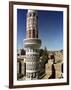 The Minaret of a 15th Century Mosque Rises Above a San'a, Yemen Neighborhood-null-Framed Photographic Print