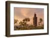 The Minaret of the Koutoubia Mosque at Dawn-Martin Child-Framed Photographic Print