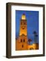 The Minaret of the Koutoubia Mosque Illuminated at Dusk-Martin Child-Framed Photographic Print