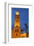The Minaret of the Koutoubia Mosque Illuminated at Dusk-Martin Child-Framed Photographic Print