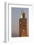 The Minaret of the Koutoubia Mosque, UNESCO World Heritage Site, at Dusk-Martin Child-Framed Photographic Print