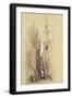 The Minaret of the Mosque of El Rhamree, Cairo, from "Egypt and Nubia", Vol.3-David Roberts-Framed Giclee Print