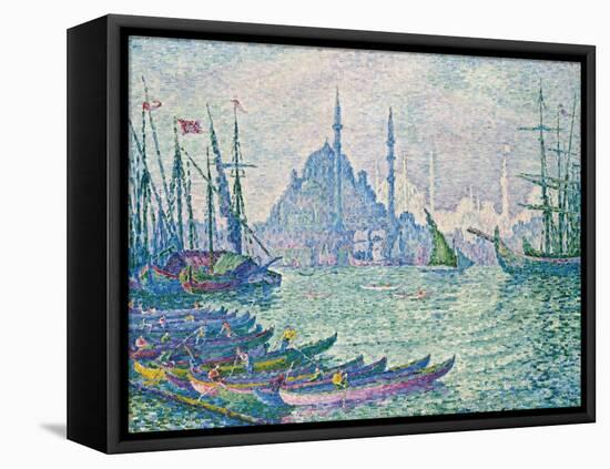 The Minarets at the Golden Horn; La Corne D'Or, Les Minarets, 1907-Paul Signac-Framed Stretched Canvas