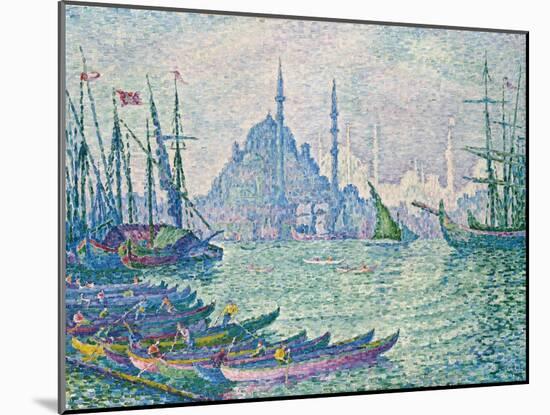 The Minarets at the Golden Horn; La Corne D'Or, Les Minarets, 1907-Paul Signac-Mounted Giclee Print