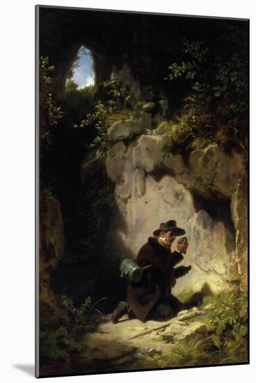 The Mineralogist, about 1860-Carl Spitzweg-Mounted Giclee Print