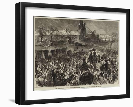 The Miners' Strike in Durham, Great Mass Meeting at Twizell, in the County of Durham-null-Framed Giclee Print