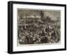 The Miners' Strike in Durham, Great Mass Meeting at Twizell, in the County of Durham-null-Framed Giclee Print