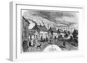 The Mining Village, Illustration from Germinal by Emile Zola-Jules Ferat-Framed Giclee Print