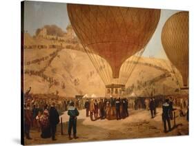 The Minister Gambetta on the Hot-Air Balloon October 7, 1870-Jules Didier-Stretched Canvas