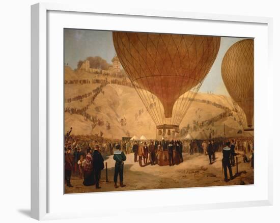 The Minister Gambetta on the Hot-Air Balloon October 7, 1870-Jules Didier-Framed Giclee Print