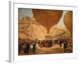 The Minister Gambetta on the Hot-Air Balloon October 7, 1870-Jules Didier-Framed Giclee Print