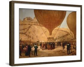 The Minister Gambetta on the Hot-Air Balloon October 7, 1870-Jules Didier-Framed Giclee Print