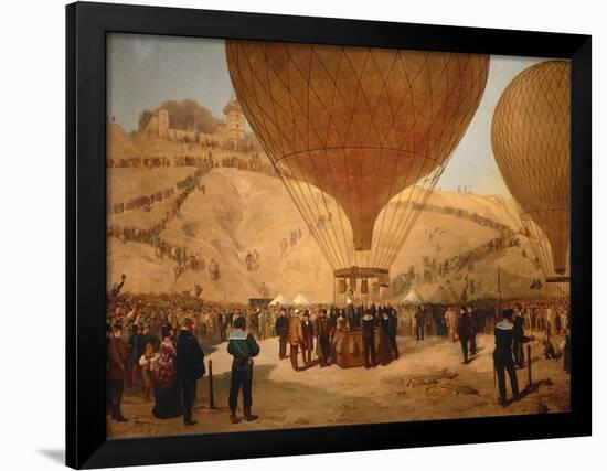 The Minister Gambetta on the Hot-Air Balloon October 7, 1870-Jules Didier-Framed Giclee Print