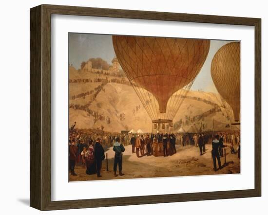 The Minister Gambetta on the Hot-Air Balloon October 7, 1870-Jules Didier-Framed Giclee Print