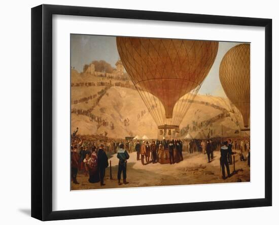 The Minister Gambetta on the Hot-Air Balloon October 7, 1870-Jules Didier-Framed Giclee Print