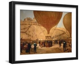 The Minister Gambetta on the Hot-Air Balloon October 7, 1870-Jules Didier-Framed Giclee Print