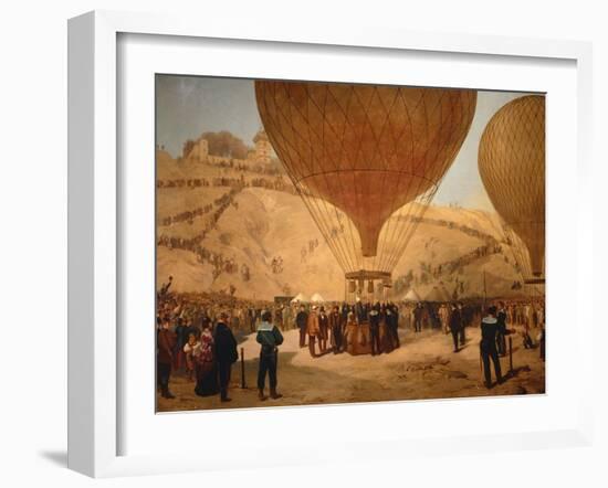 The Minister Gambetta on the Hot-Air Balloon October 7, 1870-Jules Didier-Framed Giclee Print