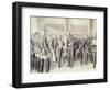 The Ministery of Thun Swearing-In Ceremony (Pencil)-Theodore Zasche-Framed Giclee Print