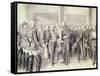 The Ministery of Thun Swearing-In Ceremony (Pencil)-Theodore Zasche-Framed Stretched Canvas