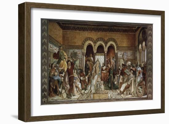 The Minstrel Contest at Wartburg Castle, 1855-Moritz Von Schwind-Framed Giclee Print