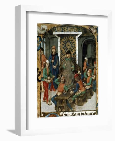 The Minting of Coins during the Middle Ages-null-Framed Giclee Print