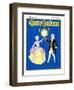 "The Minuet," Country Gentleman Cover, February 1, 1932-W. P. Snyder-Framed Giclee Print