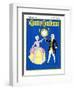 "The Minuet," Country Gentleman Cover, February 1, 1932-W. P. Snyder-Framed Giclee Print